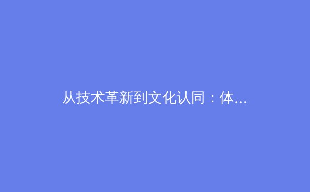 从技术革新到文化认同：体育产业数字化转型的深度解析